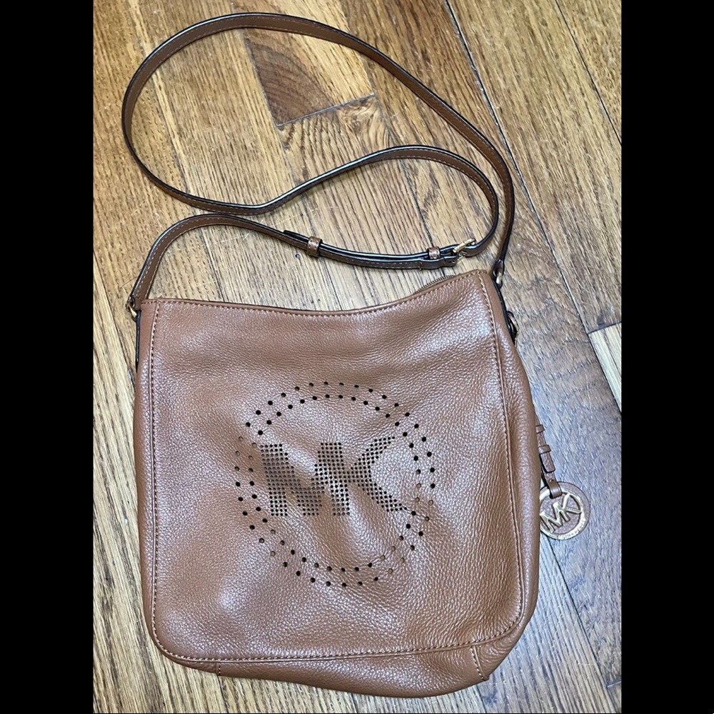 Michael Kors Perforated MK Crossbody Bag - Like New Condition